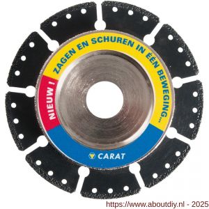 Carat diamant slijpkop pipe cutter CVPC Classic 125x22,23 mm kunststof buizen - A32600337 - afbeelding 1