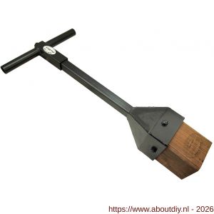DeWit stamper hout met schokabsorberende handgreep afmeting 890x410x160 mm - A29000597 - afbeelding 1