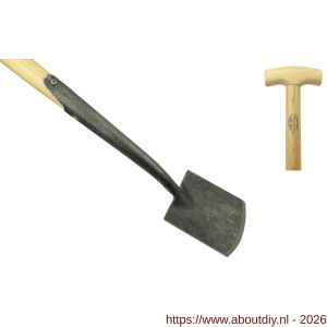 DeWit damesspade met zwanehals essen steel 750 mm afmeting 1040x140x45 mm - A29000795 - afbeelding 1