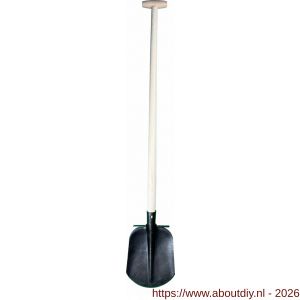DeWit steekschep Drents model 1/4 met opstapjes 110 cm T-steel - A29000512 - afbeelding 1