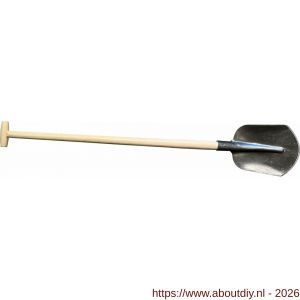DeWit schep Drents 000 1/2 gebogen met 110 cm essen T-steel - A29000520 - afbeelding 1