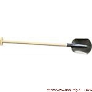 DeWit schep Drents 000 1/2 gebogen met 120 cm essen T-steel - A29000521 - afbeelding 1