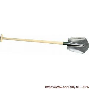 DeWit schep Drents 000 1/2 gebogen met opstapjes 100 cm essen T-steel - A29000522 - afbeelding 1