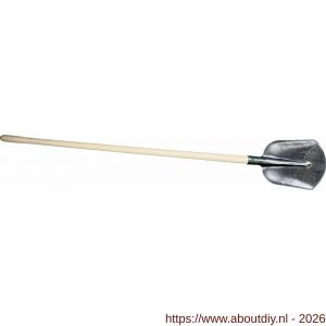 DeWit schep Drents 00 1/2 gebogen met 130 cm knopsteel - A29000525 - afbeelding 1