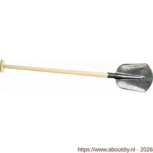 DeWit schep Drents 00 1/2 gebogen met 100 cm essen T-steel - A29000526 - afbeelding 1