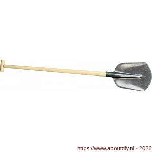 DeWit schep Drents 0 1/2 gebogen met 100 cm T-steel - A29000533 - afbeelding 1