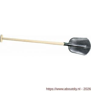DeWit schep Drents 0 3/4 gebogen met 100 cm essen T-steel - A29000517 - afbeelding 1