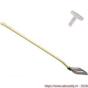 DeWit schep Drents 0 3/4 gebogen met 120 cm essen T-steel - A29000518 - afbeelding 1