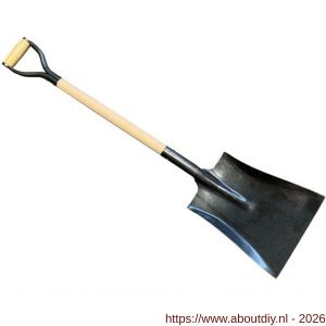 DeWit stalen ballastschop 28 cm breed met 80 cm steel en ijzeren D-greep - A29000731 - afbeelding 1