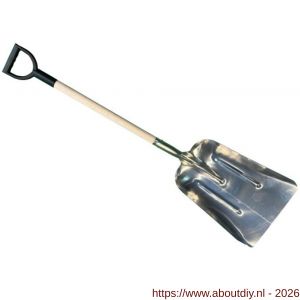 DeWit aluminium graanschop 31 cm breed 80 cm steel met kunststof D-greep - A29000737 - afbeelding 1