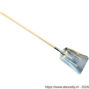 DeWit aluminium graanschop 31 cm breed met 130 cm knopsteel - A29000741 - afbeelding 1