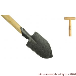 DeWit Junior puntspade essen T-steel 750 mm afmeting 990x115x40 mm - A29000786 - afbeelding 1