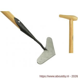 DeWit hartschoffel gesmeed 16 cm blank gelakt met 140 cm essen steel - A29000774 - afbeelding 1