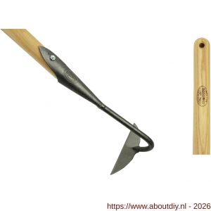 DeWit hak halve maan gesmeed 16 cm blank gelakt met steel 155 cm - A29000609 - afbeelding 1
