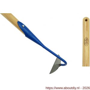 DeWit hak halve maan gesmeed 16 cm blauw met steel 140 cm - A29000607 - afbeelding 1