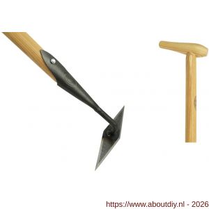 DeWit ruitschoffel 18 cm blank gelakt met 170 cm essen steel - A29000764 - afbeelding 1