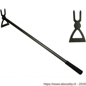 DeWit combi hak nummer 6 lange steel 820x50x120 mm - A29000621 - afbeelding 1