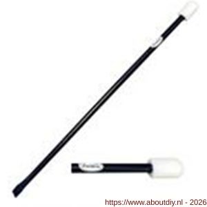 DeWit stootijzer 1200x28 mm met afgeronde nylon dop 60 mm - A29000494 - afbeelding 1