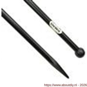 DeWit stootijzer knop en punt 1600x28mm - A29000491 - afbeelding 1