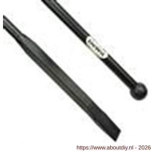 DeWit stootijzer 140 cm met 40 cm vierkant met nylon dop 90 mm - A29000492 - afbeelding 1