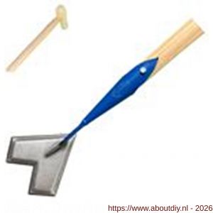 DeWit schoffelwieder blauw met 170 cm P steel - A29000770 - afbeelding 1