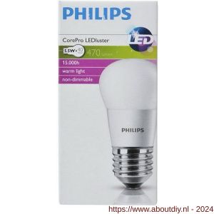 Philips LED kogellamp Corepro LEDluster 5.5 W-40 W E27 P45 827 extra warm wit - A51270160 - afbeelding 2