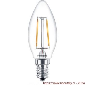 Philips LED kaarslamp Classic LEDcandle 2 W-25 W E14 B35 827 extra warm wit - A51270227 - afbeelding 1