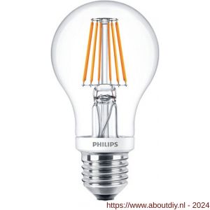Philips LED gloeidraadlamp Classic LEDbulb 8 W-60 W E27 A60 827 dimbaar extra warm wit - A51270220 - afbeelding 1