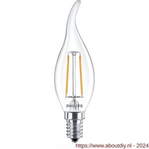 Philips LED kaarslamp Classic LEDcandle 5 W-40 W E14 BA35 827 dimbaar extra warm wit - A51270233 - afbeelding 1