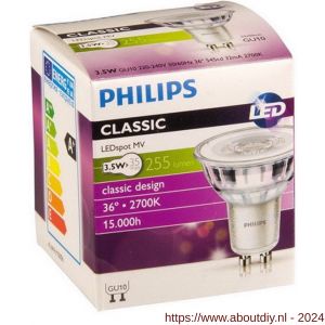 Philips LED spot GU10 Corepro LEDspot Glas 3,5 W-35 W 827 36D extra warm wit - A51270200 - afbeelding 2