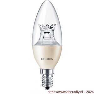 Philips LED kaarslamp Master LEDcandle 4W-25W E14 B38 Cl dimtone extra warm wit - A51270158 - afbeelding 1