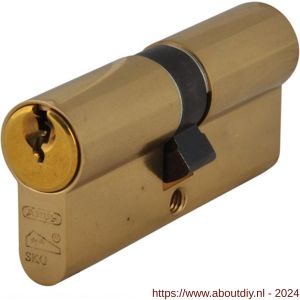 Abus veiligheids profielcilinder dubbel Polished Brass E60PB 40/50/1111 - A21700178 - afbeelding 1