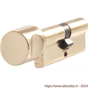 Abus knopcilinder Polished Brass blister E60PB C35/K35 B - A21700002 - afbeelding 1