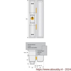Abus afsluitbaar raam-deur opleg bijzetslot FTS88 W KA 122 - A21701370 - afbeelding 2