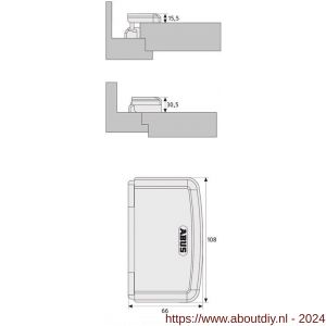 Abus deur beveiliging TAS 112 W EK - A21701313 - afbeelding 2