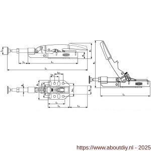 Bessey schuifstangspanner met basisplaat - A10160478 - afbeelding 4