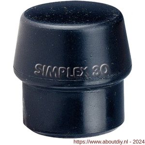 Halder 3202 hamer dop Simplex rubber 60 mm - A40600400 - afbeelding 1