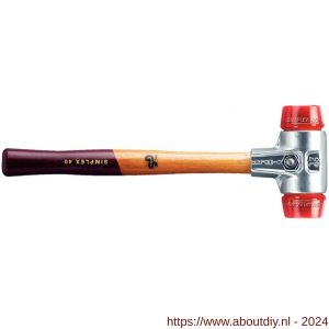 Halder 3106 hamer Simplex aluminium plastic 40 mm - A40600072 - afbeelding 1