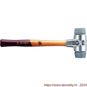 Halder 3103 hamer Simplex aluminium TPE-Mid 40 mm - A40600060 - afbeelding 1
