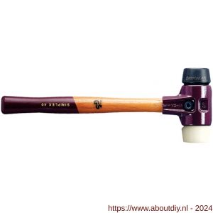 Halder 3028 hamer Simplex rubber-nylon 30 mm - A40600170 - afbeelding 1