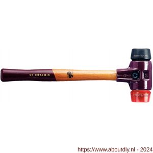 Halder 3026 hamer Simplex rubber-plastic 30 mm - A40600161 - afbeelding 1