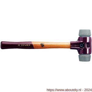 Halder 3003 hamer Simplex houten steel TPE-Mid 30 mm - A40600055 - afbeelding 1