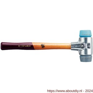 Halder 3113 hamer Simplex aluminium Soft-TPE-Mid 30 mm - A40600295 - afbeelding 1
