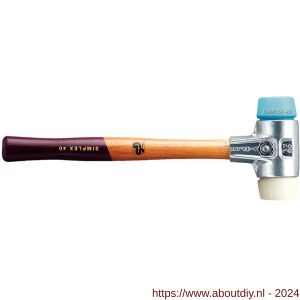 Halder 3118 hamer Simplex aluminium Soft-nylon 30 mm - A40600141 - afbeelding 1