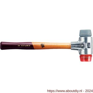 Halder 3136 hamer Simplex aluminium TPE-Mid-plastic 60 mm - A40600192 - afbeelding 1