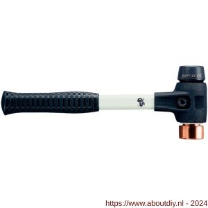 Halder 3724 hamer Simplex fiber steel rubber-koper 30 mm - A40600344 - afbeelding 1
