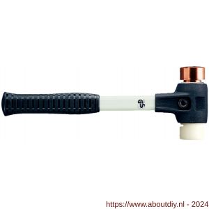 Halder 3748 hamer Simplex fiber steel koper-nylon 30 mm - A40600362 - afbeelding 1