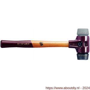 Halder 3023 hamer Simplex rubber-TPE-Mid 30 mm - A40600157 - afbeelding 1
