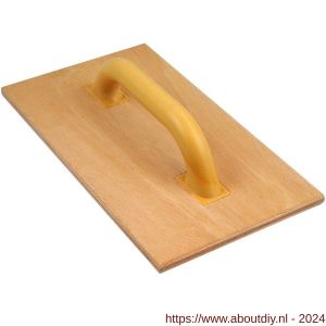 Melkmeisje schuurbord hout met kunststof greep 360x200 mm - A19855269 - afbeelding 1