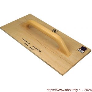 Melkmeisje schuurbord hout met kunststof greep 480x240 mm - A19855270 - afbeelding 1